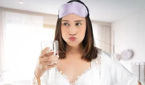 Use salt water rinse